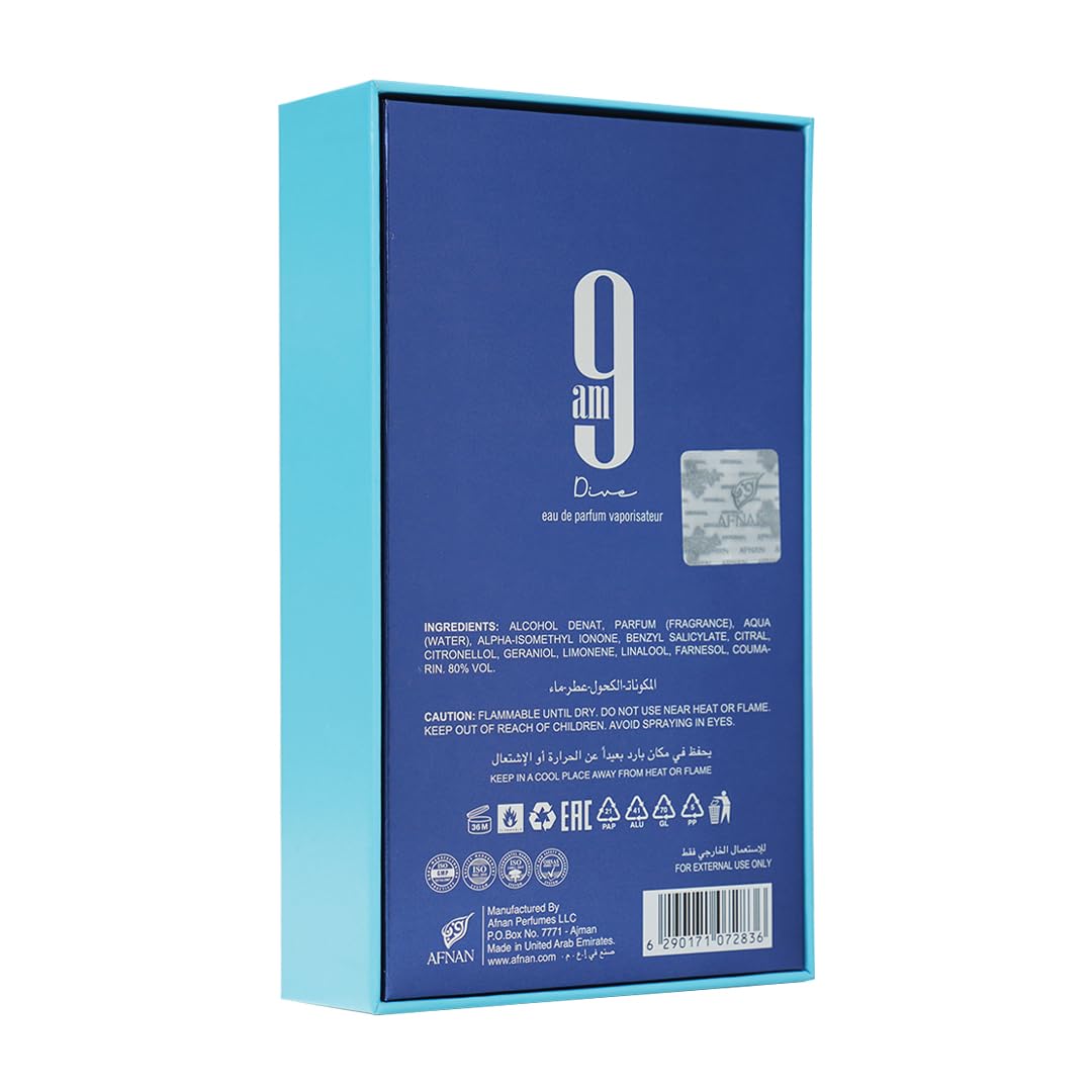 AFNAN 9AM Dive – Eau de Parfum – 100ml