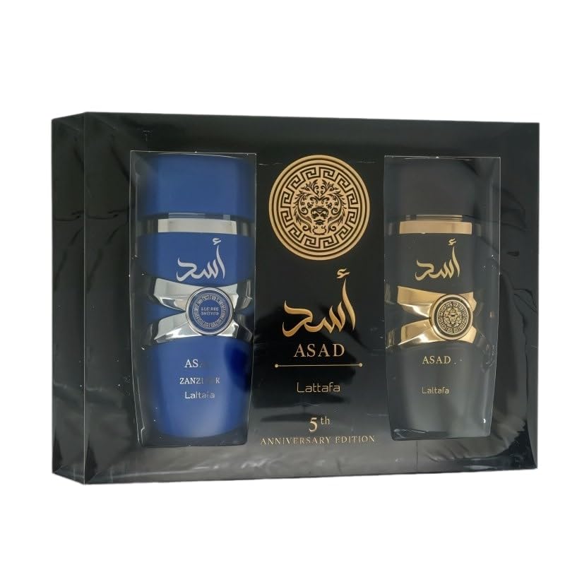 Lattafa Asad 5th Anniversary Set – Eau de Parfum – 2×100ml