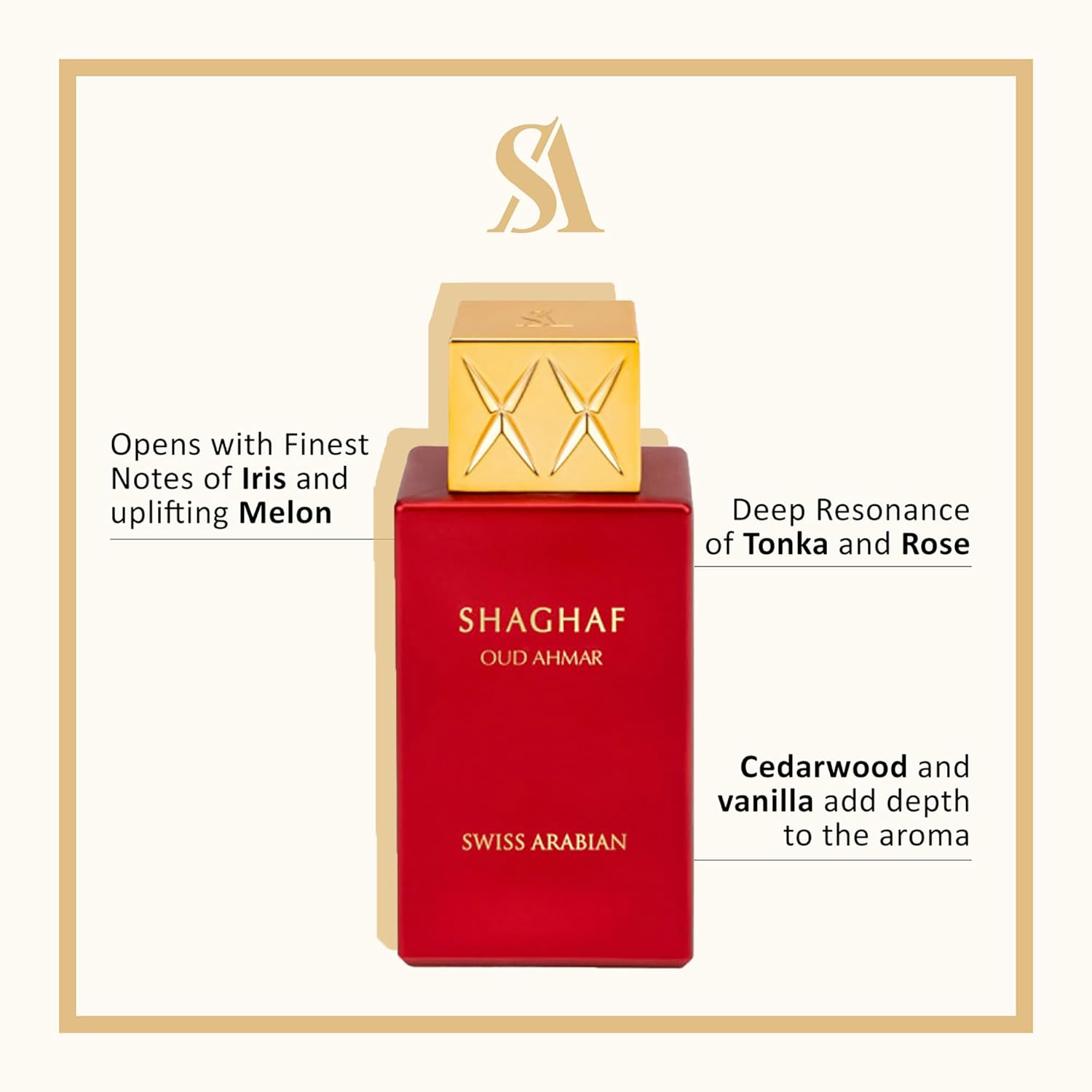 Swiss Arabian Shaghaf Oud Ahmar – Eau de Parfum – 75ml